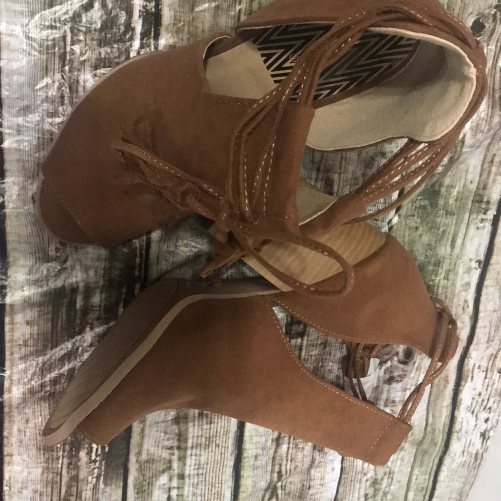 Rust Suede Heels